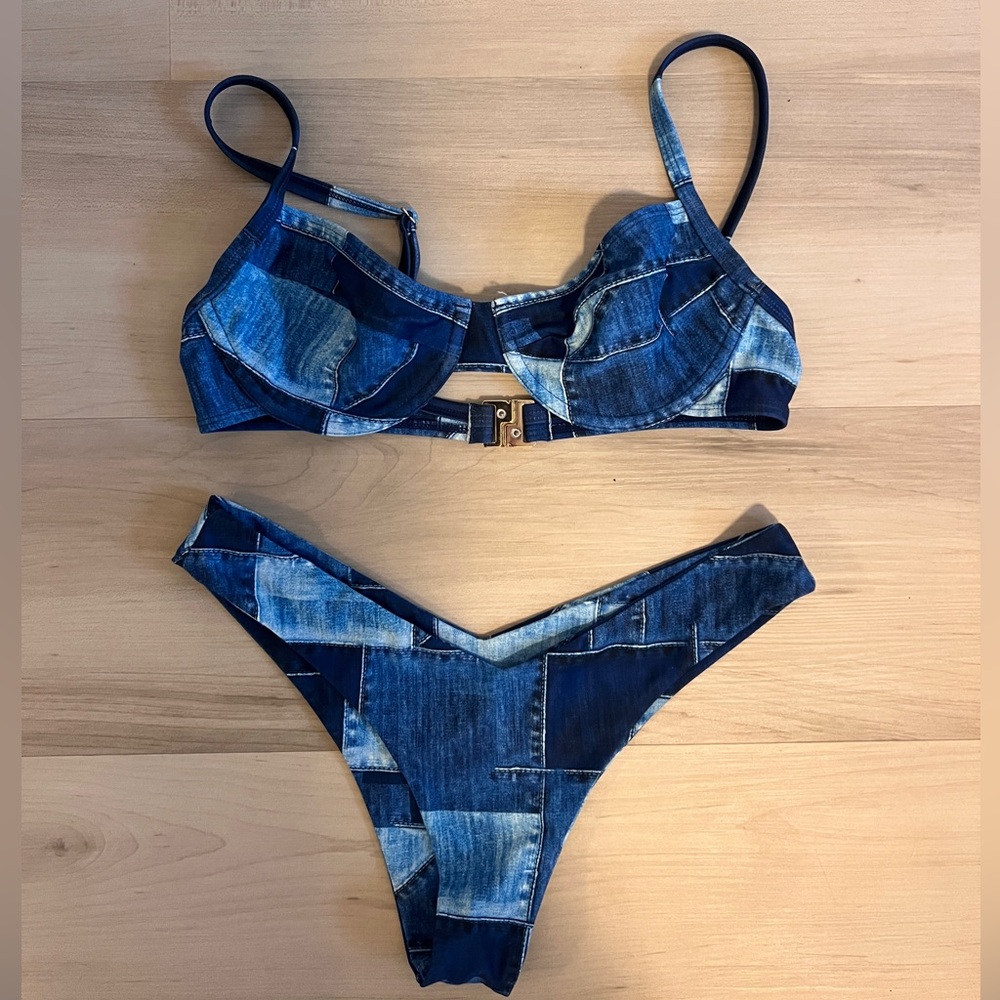 Kulani Kinis Patchwork Bikini Set